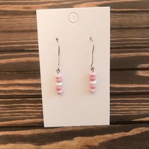 Handmade Clay Earrings - Pink